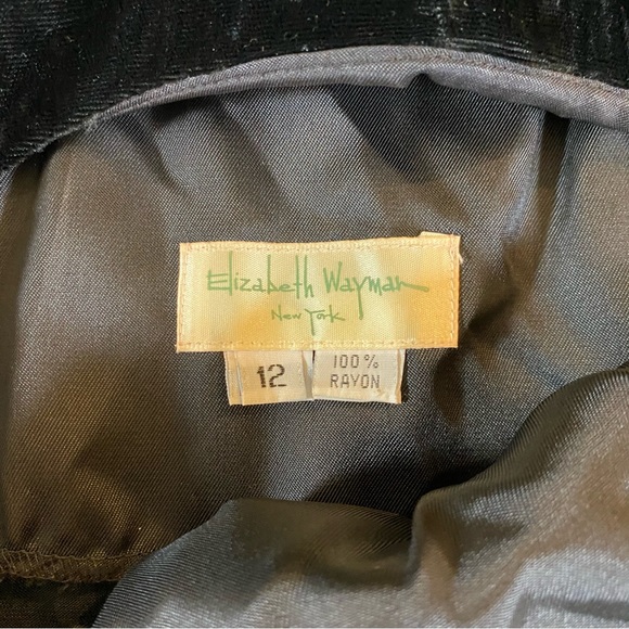 Stunning Elizabeth Wayman Designer black velvet evening gown excellent Size 12 - Picture 4 of 8